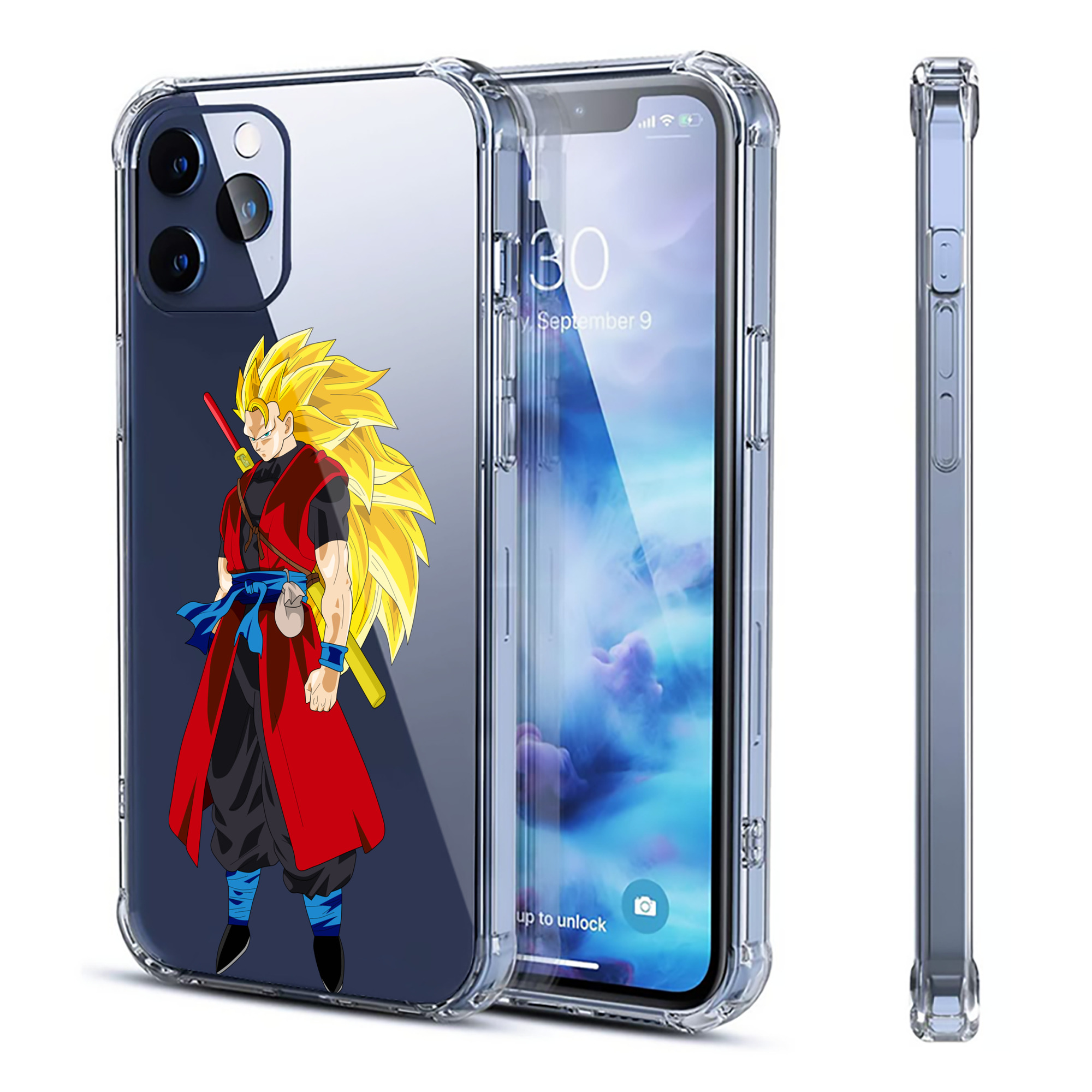 （画像用） ドラゴンボール トランクス（Torankusu）DRAGON BALL Trunks 【iPhone 12シリーズ対応】透明スマホケース（クリアソフトケース）